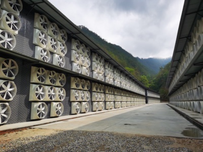 A large-scale mining farm showcasing advanced cooling systems and efficient energy management.